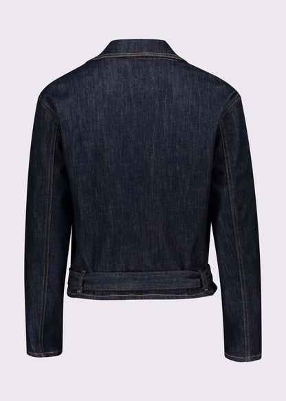 Women's Cotton Denim Biker Jacket 611BD36001