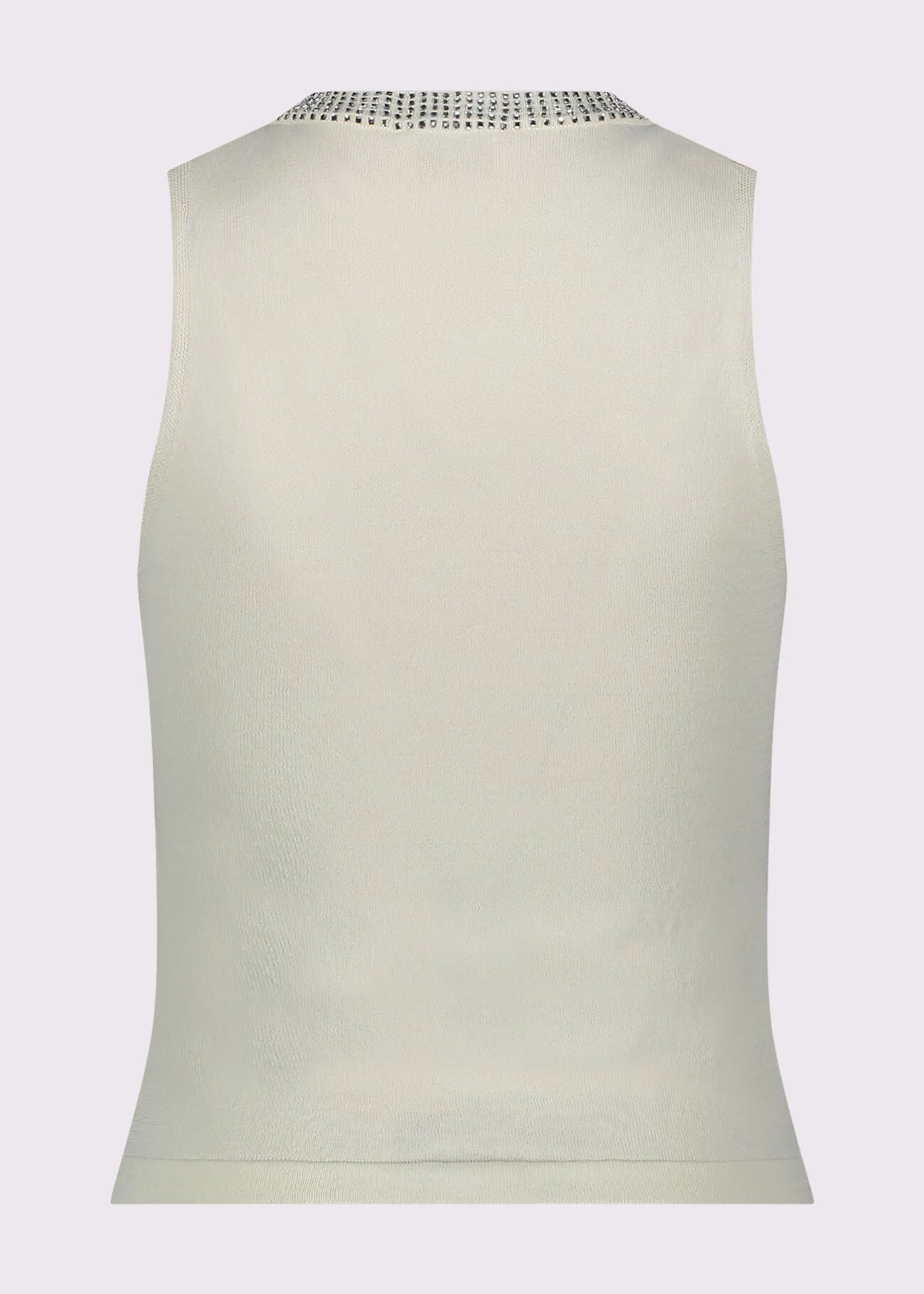 Top bianco da donna in maglia con strass GAUDI 611BD43003_2131