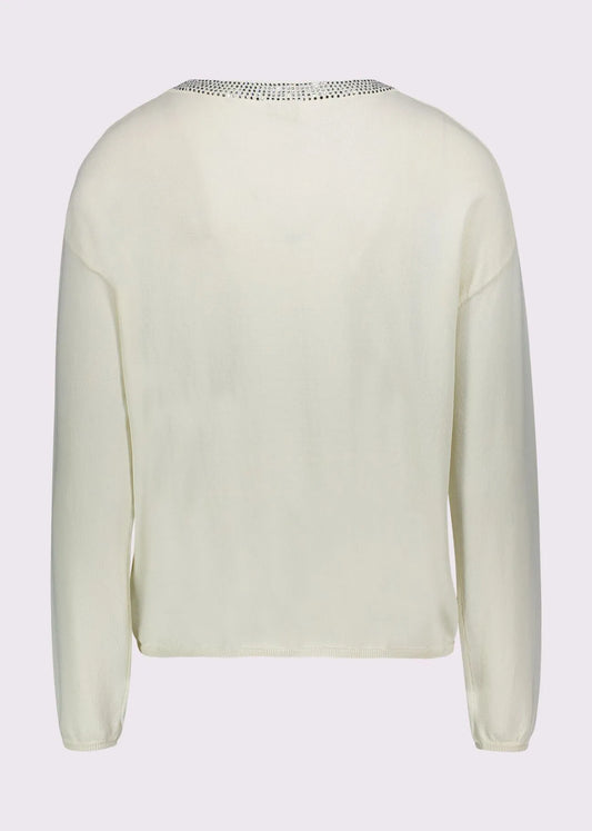 GAUDI 611BD53037_2131 Women's White Long-Sleeved T-Shirt