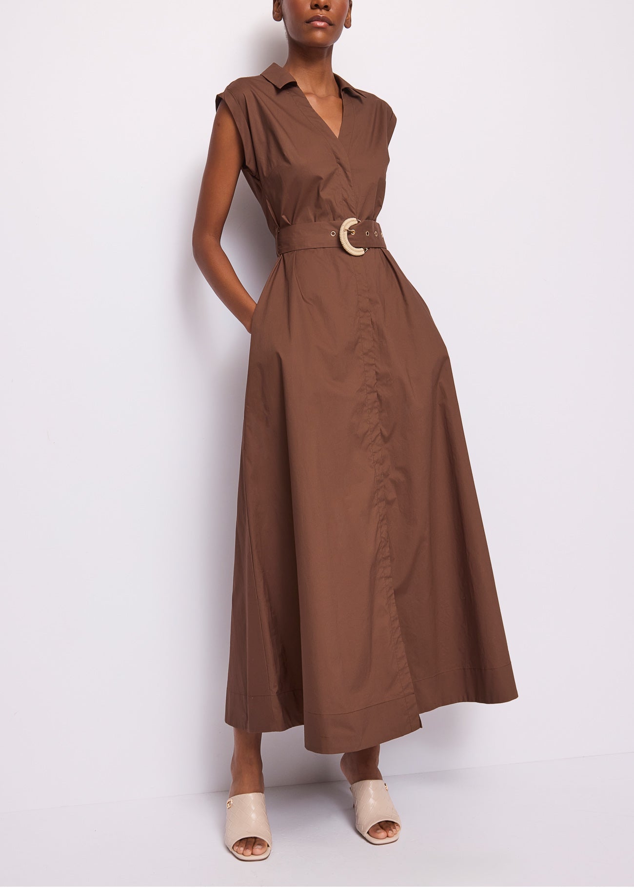 Gaudi 611fd15006 Abito Lungo con Cintura