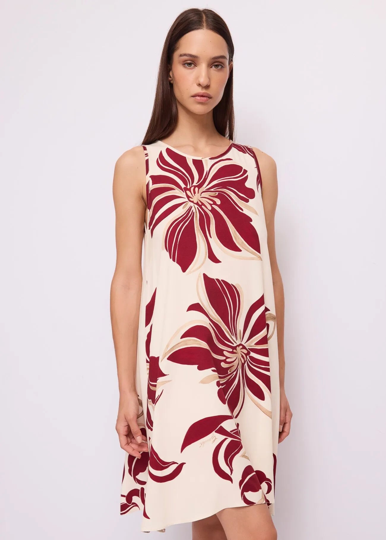 Abito da donna in twill floreale GAUDI 611FD15044_611046-01