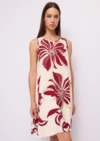 Abito da donna in twill floreale GAUDI 611FD15044_611046-01