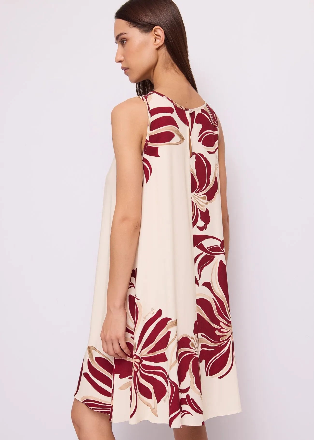 Abito da donna in twill floreale GAUDI 611FD15044_611046-01