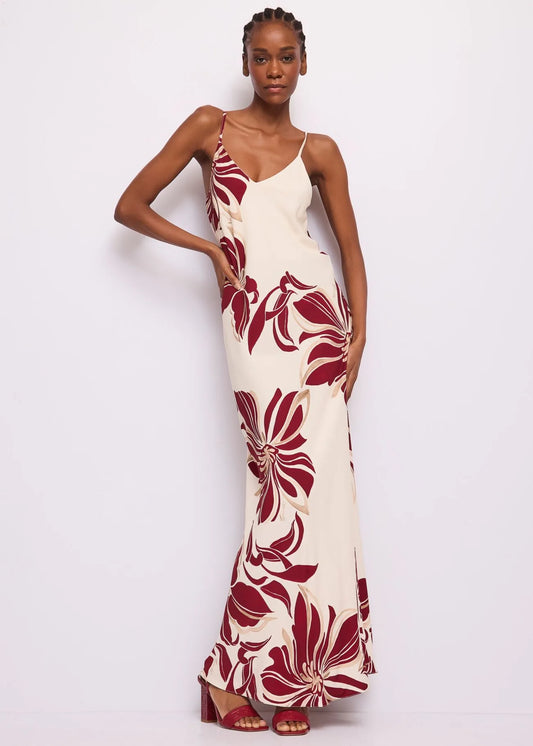 Abito da donna in twill con stampa floreale GAUDI 611FD15045_611046-01