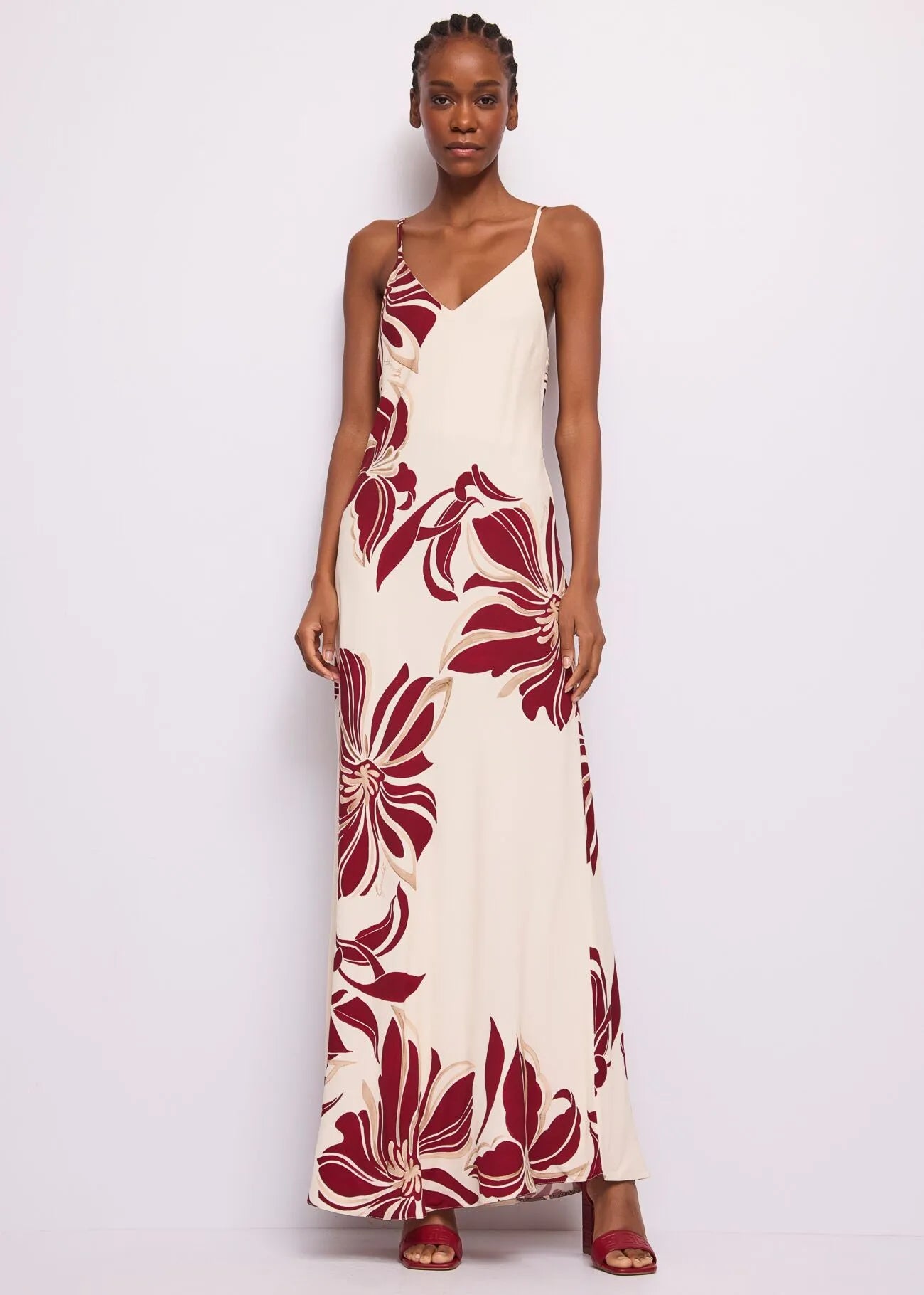 Abito da donna in twill con stampa floreale GAUDI 611FD15045_611046-01