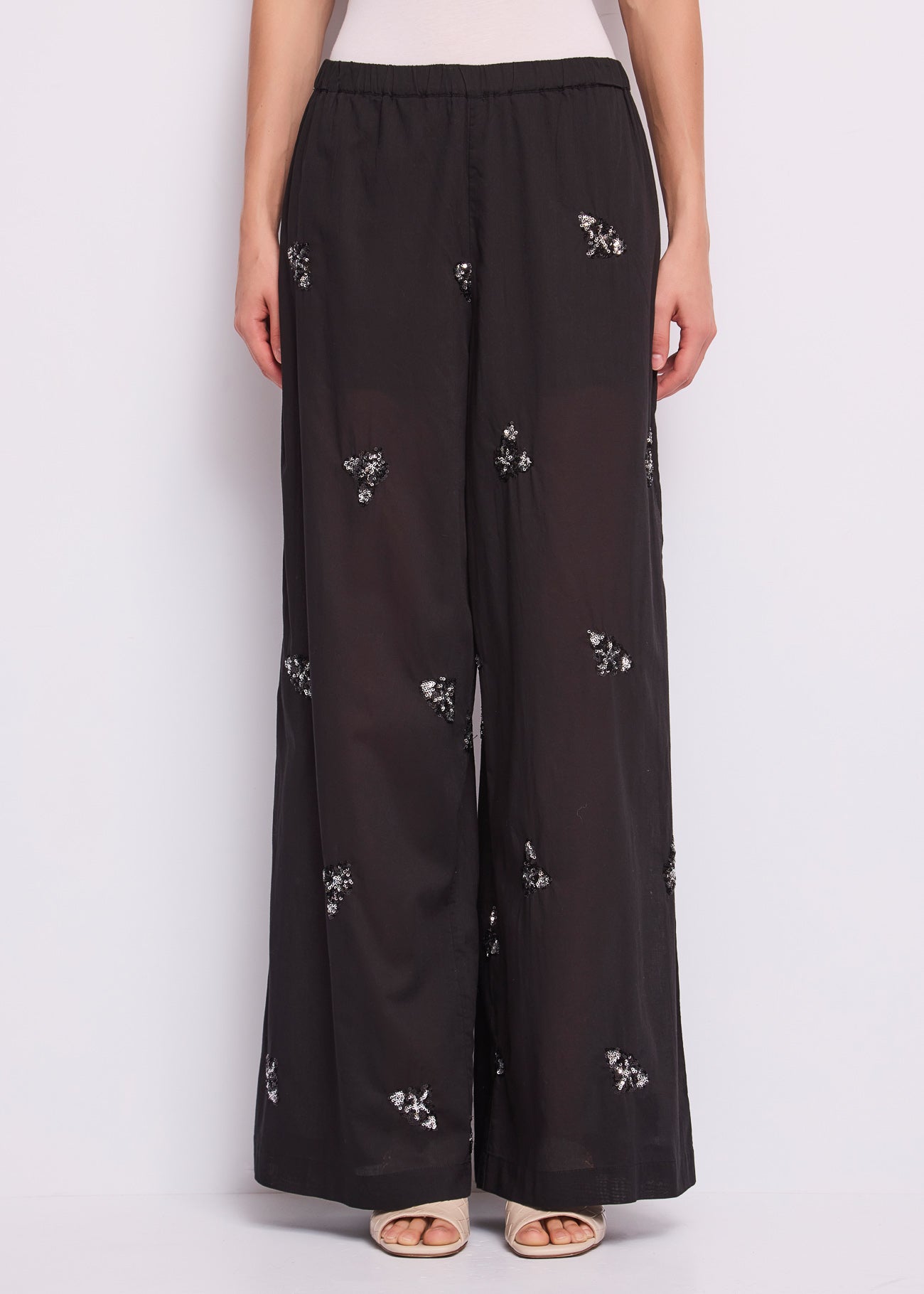 Gaudi 611FD25003 Pantalone Largo Ricamato