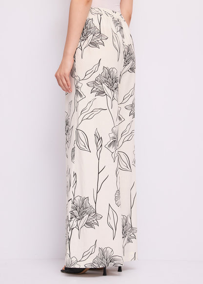 Gaudi 611FD25020 Pantalone largo stampa floreale