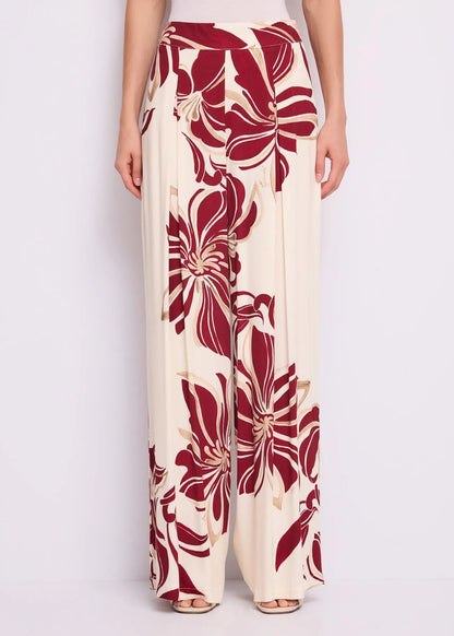 Pantaloni da donna con stampa floreale GAUDI 611FD25038_611046-01