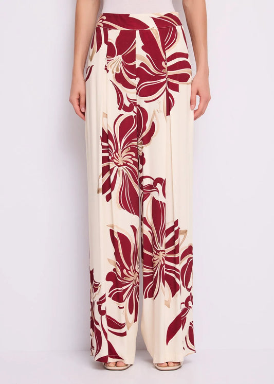 Pantaloni da donna con stampa floreale GAUDI 611FD25038_611046-01