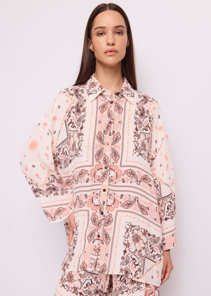 GAUDI 611FD45002_611028-01 Women's Paisley Print Shirt