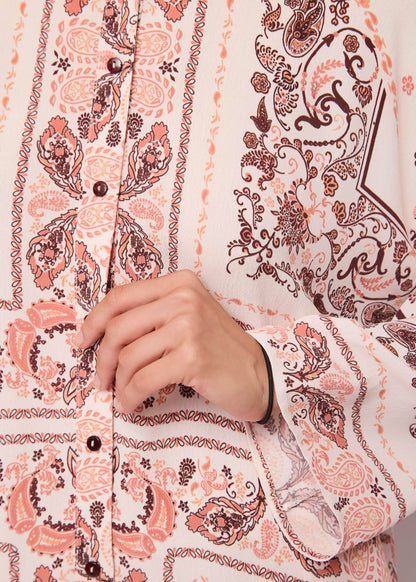 GAUDI 611FD45002_611028-01 Women's Paisley Print Shirt