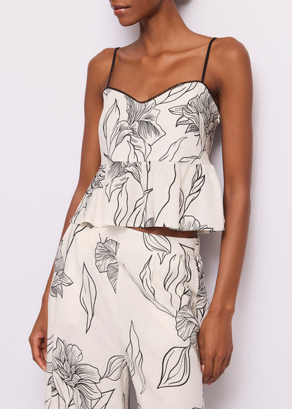 Gaudi 611FD45040 Top Stampato Floreale