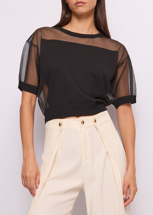 Gaudi 611FD53012 Maglia trasparente