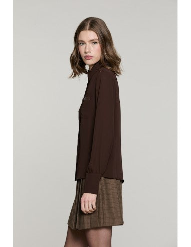 Camicia ADERO manica lunga con tasche + applicazione paillettes RELISH