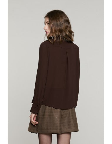 Camicia ADERO manica lunga con tasche + applicazione paillettes RELISH