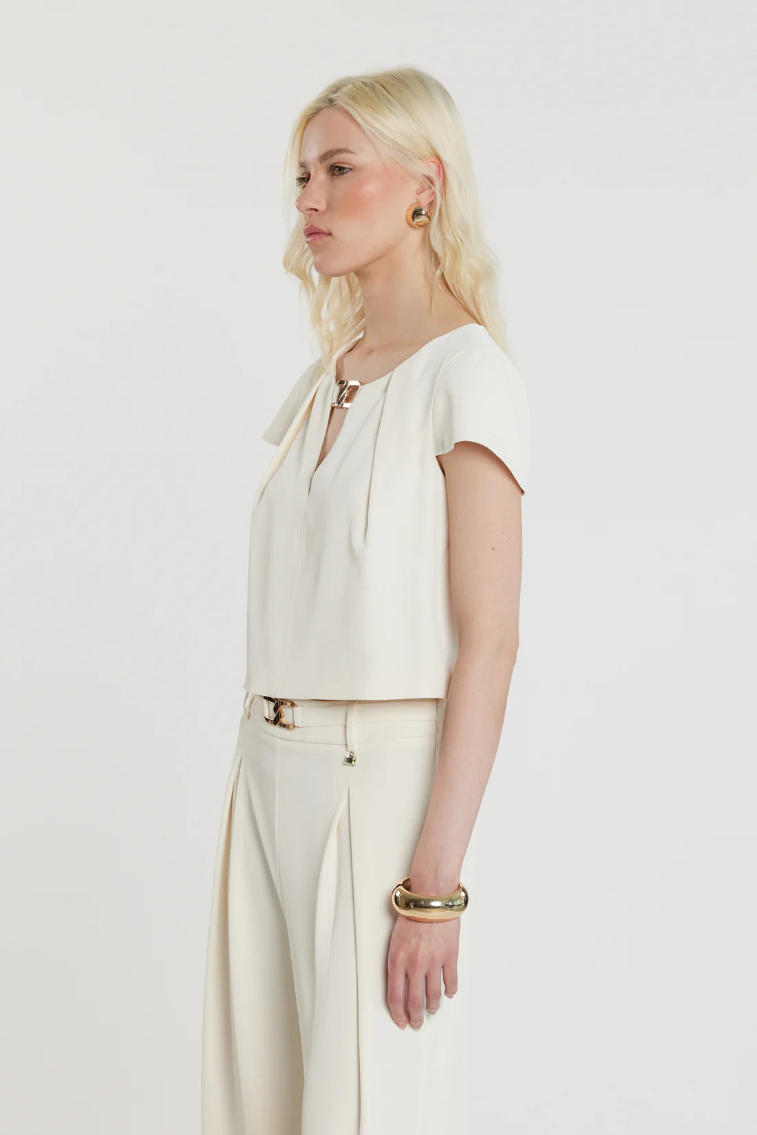 Relish Blusa CAPUCINE corta maniche corte con goccia più passante logo