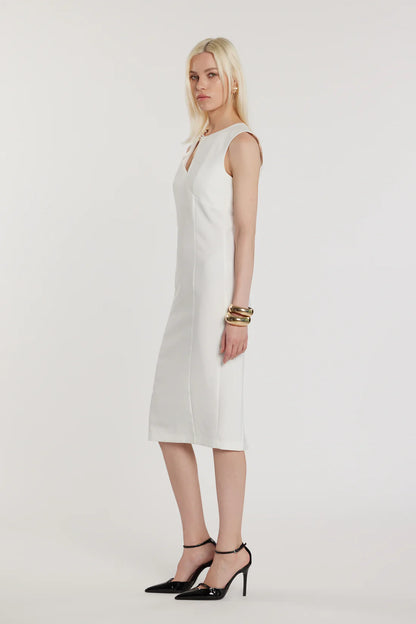 Relish Abito CECILE midi smanicato con apertura più passante più spacco