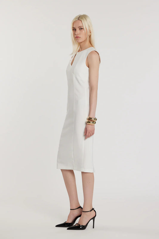 Relish Abito CECILE midi smanicato con apertura più passante più spacco