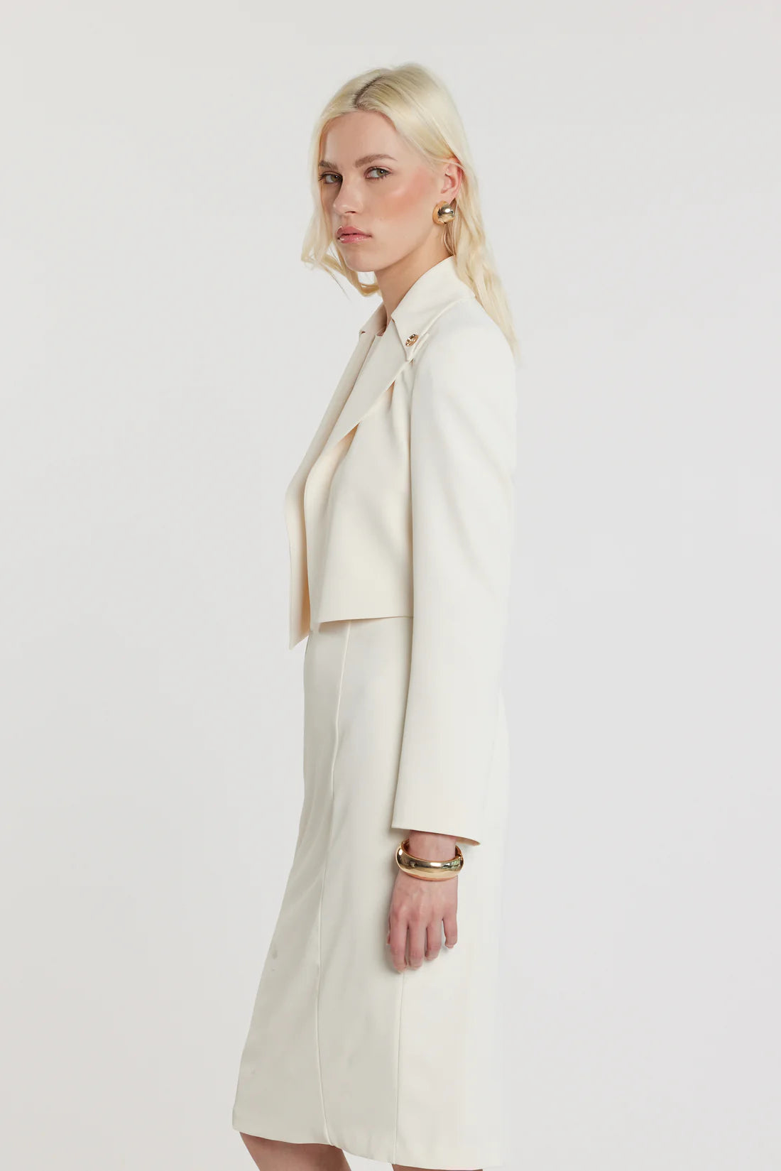 Relish Giacca CASSEL corta maniche lunghe senza chiusura con collo sovrapposto più bottone