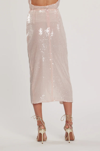 Relish Gonna KIMM longuette incrocio davanti più spacco full paillettes