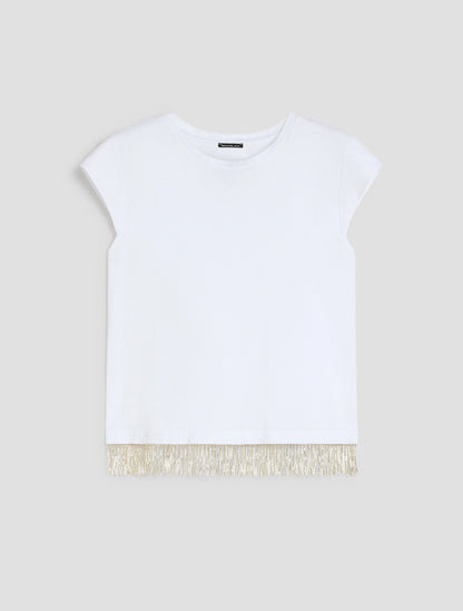 Penny Black PBBOCEANO T-shirt con frangia di perline