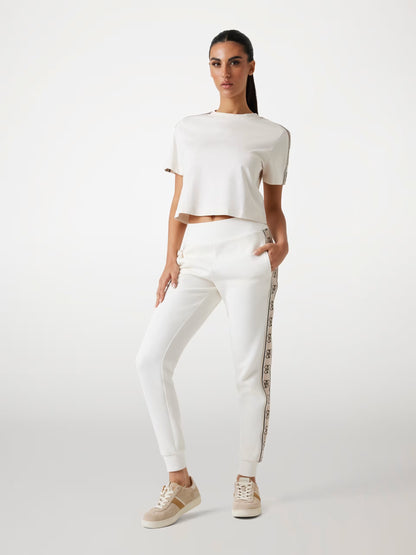 Guess V3RI08I3Z14 T-shirt corta con nastro logo