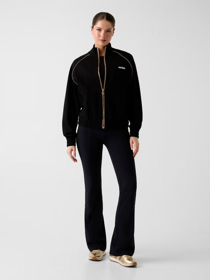 Guess V6RQ00KD852 Maglione a collo alto con zip integrale