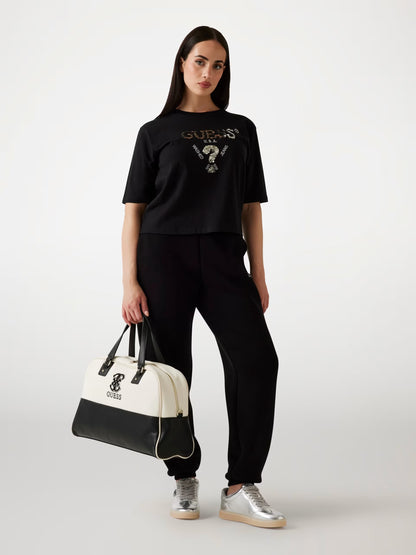 Guess V4YI06I3Z14  T-shirt boxy con logo