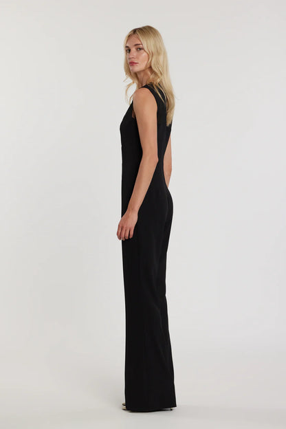 Relish Tuta AUDRAN lunga smanicata scollo a cuore con inserti tulle più passante logo