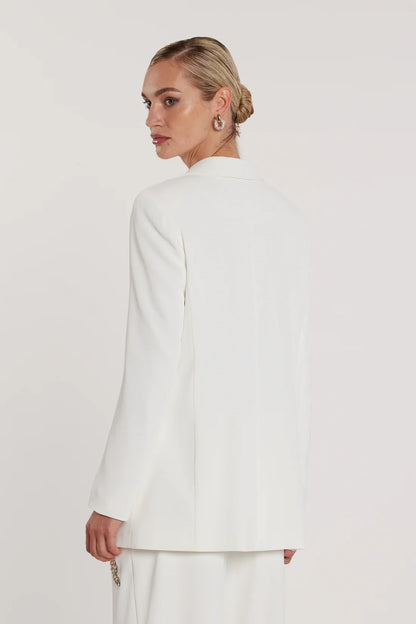 Giacca DULEDAM maniche lunghe doppia abbottonatura con applicazioni strass