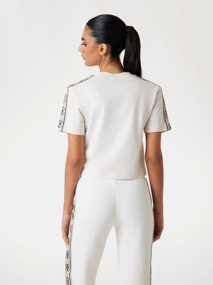 Guess V3RI08I3Z14 T-shirt corta con nastro logo