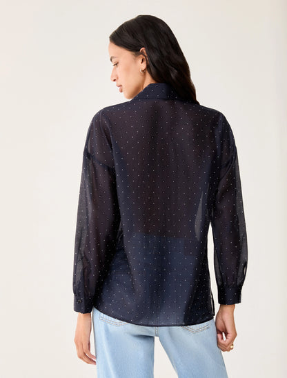 Penny Black PBPGIOSTRA - 1111256202001 Camicia in voile con strass