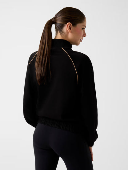 Guess V6RQ00KD852 Maglione a collo alto con zip integrale