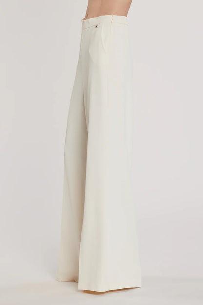 Relish Pantalone GASMAN vita alta ampia più tasche più bustino con arricciatura