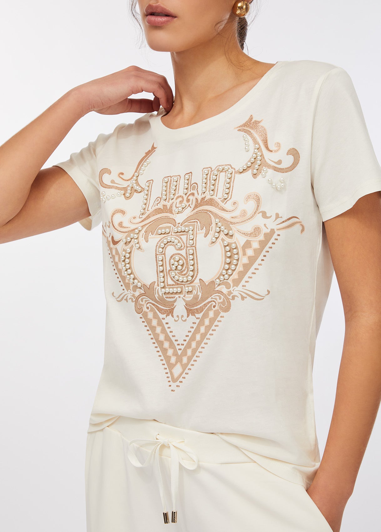 Liu Jo T-Shirt in cotone TF5280JS923M9818