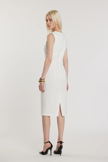 Relish Abito CECILE midi smanicato con apertura più passante più spacco