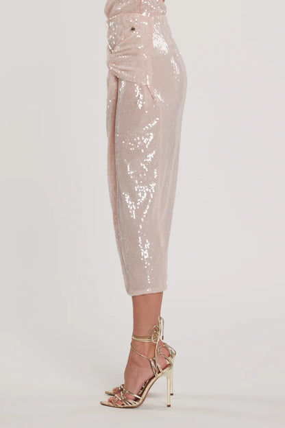 Relish Gonna KIMM longuette incrocio davanti più spacco full paillettes