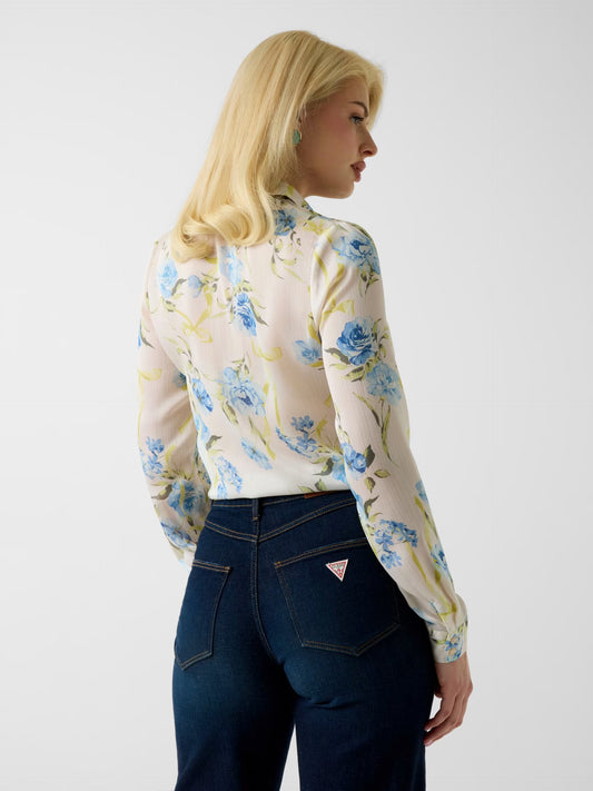 Guess W6RH73WDW82 Floral Print Shirt
