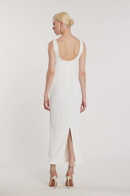 Relish Abito ANGIOLINI senza maniche lungo con applicazioni strass