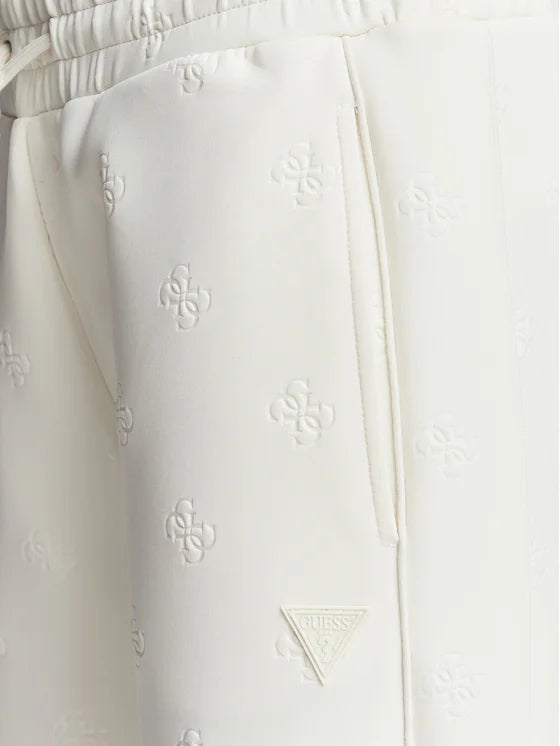 Guess Pantaloni da tuta V6YB10K4295 Crema Regular Fit