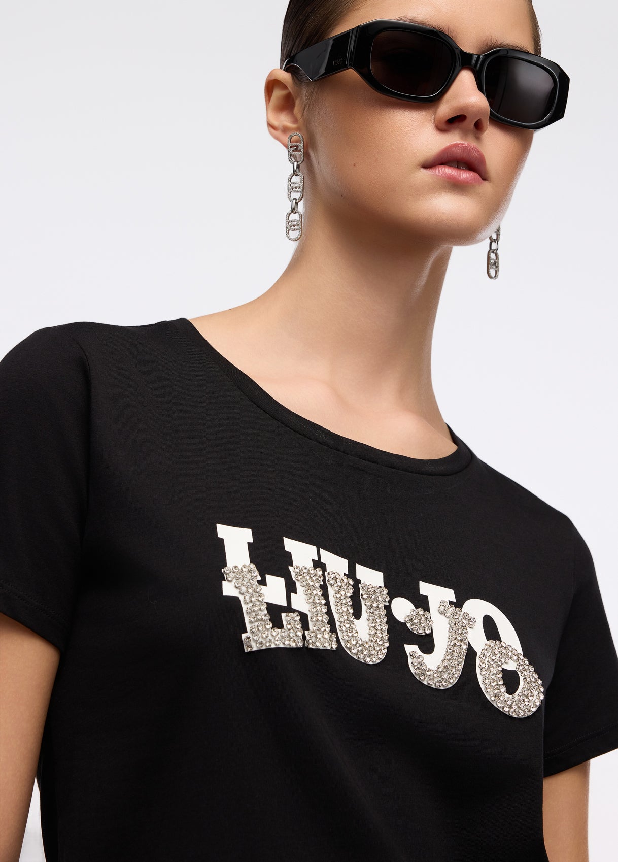 Liu Jo T-Shirt in cotone  TF5280JS923M9916