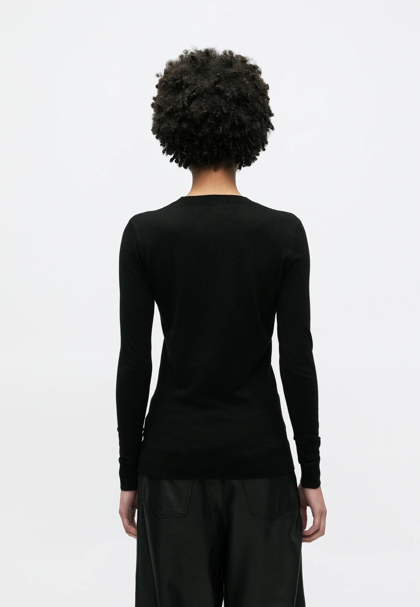 Guess SASHA TRIANGLE LOGO - Maglione - jet black