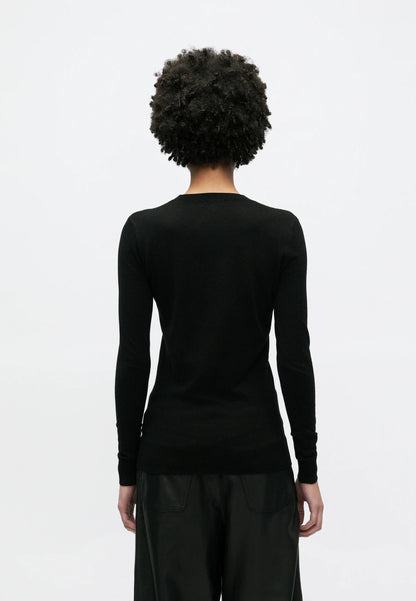 Guess SASHA TRIANGLE LOGO - Maglione - jet black