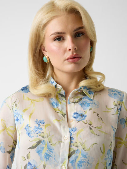 Guess W6RH73WDW82 Floral Print Shirt