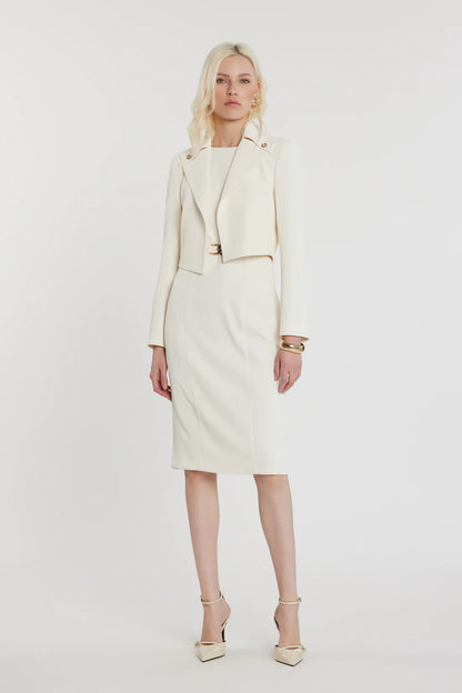 Relish Giacca CASSEL corta maniche lunghe senza chiusura con collo sovrapposto più bottone