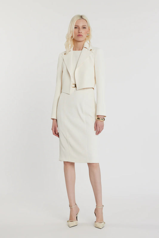 Relish Giacca CASSEL corta maniche lunghe senza chiusura con collo sovrapposto più bottone