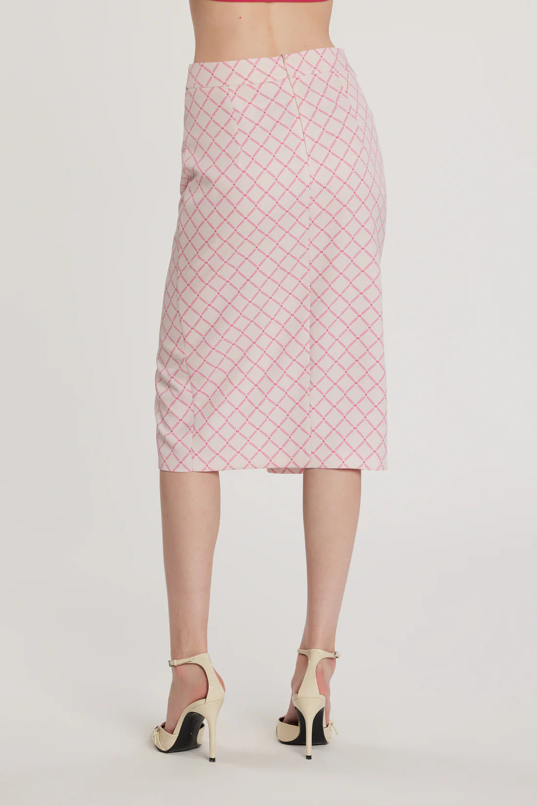 Relish Longuette VINCENT con dettaglio cintura più spacco centrale stampa logo all over