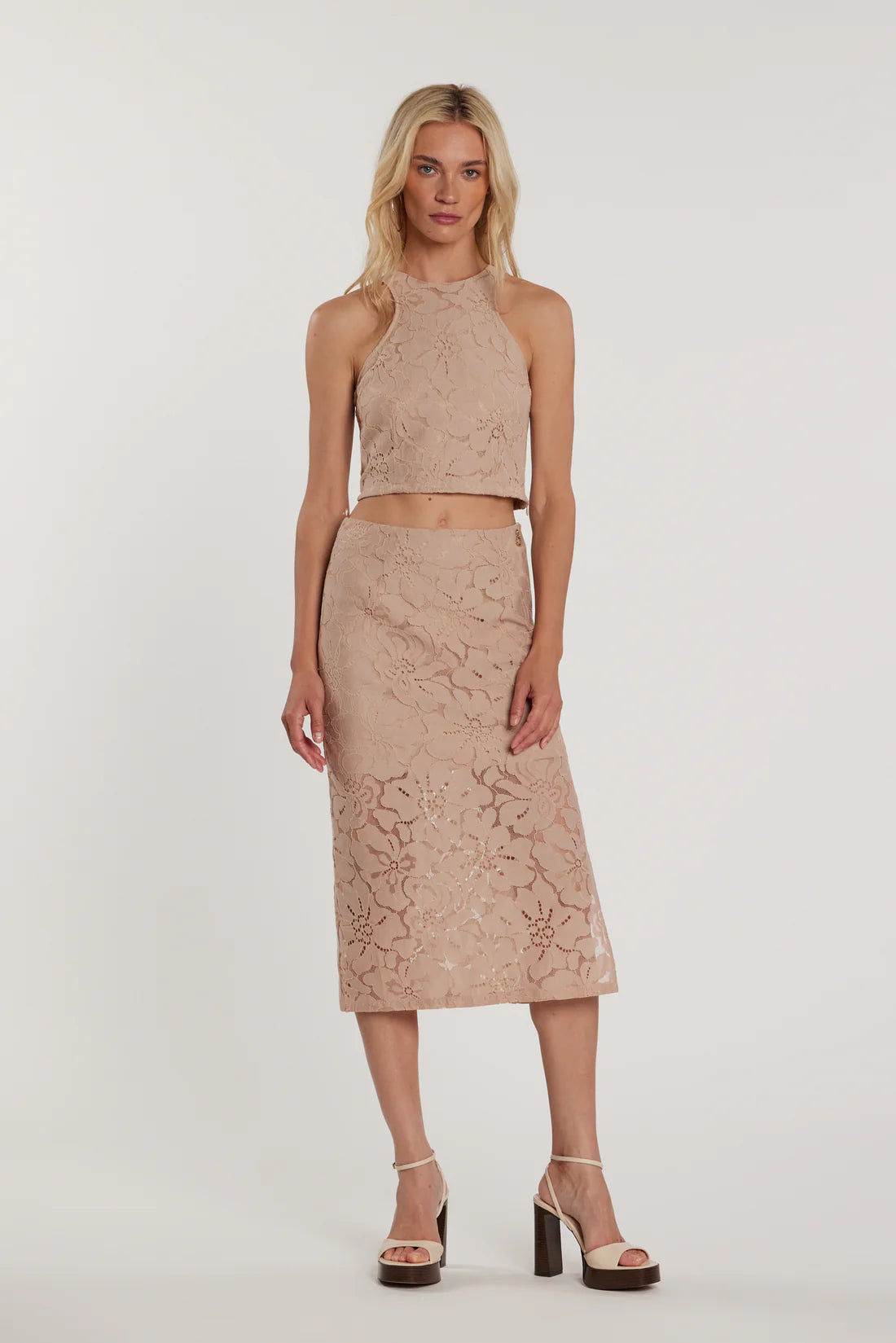 Relish Blusa VIVER corta smanicata scollo alla americana con zip più fiocco collo pizzo