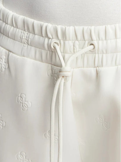 Guess Pantaloni da tuta V6YB10K4295 Crema Regular Fit
