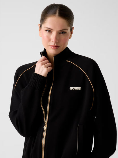 Guess V6RQ00KD852 Maglione a collo alto con zip integrale